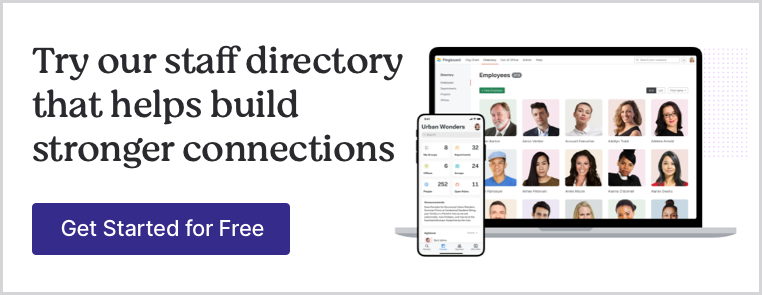 Try our staff directory that helps build stronger connections, get started for free