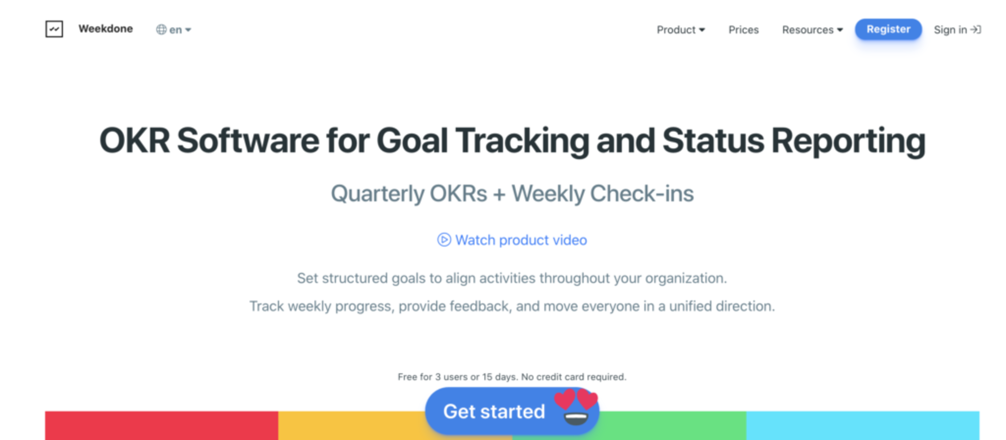 Weekdone - OKR Software